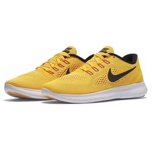 Nike Free RN Orange and Black Sneakers